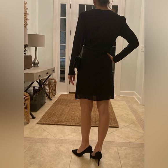 Saint Laurent Front Pleated Chiffon Dress NWT - Picture 2 of 9